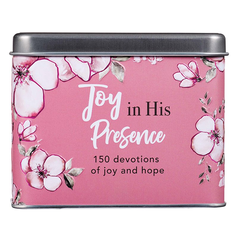 Joy in His Presence Prayer Cards in Tin