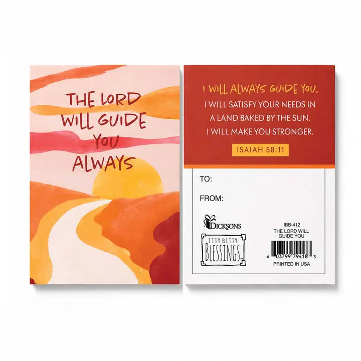 Itty Bitty Card the Lord Will Guide You