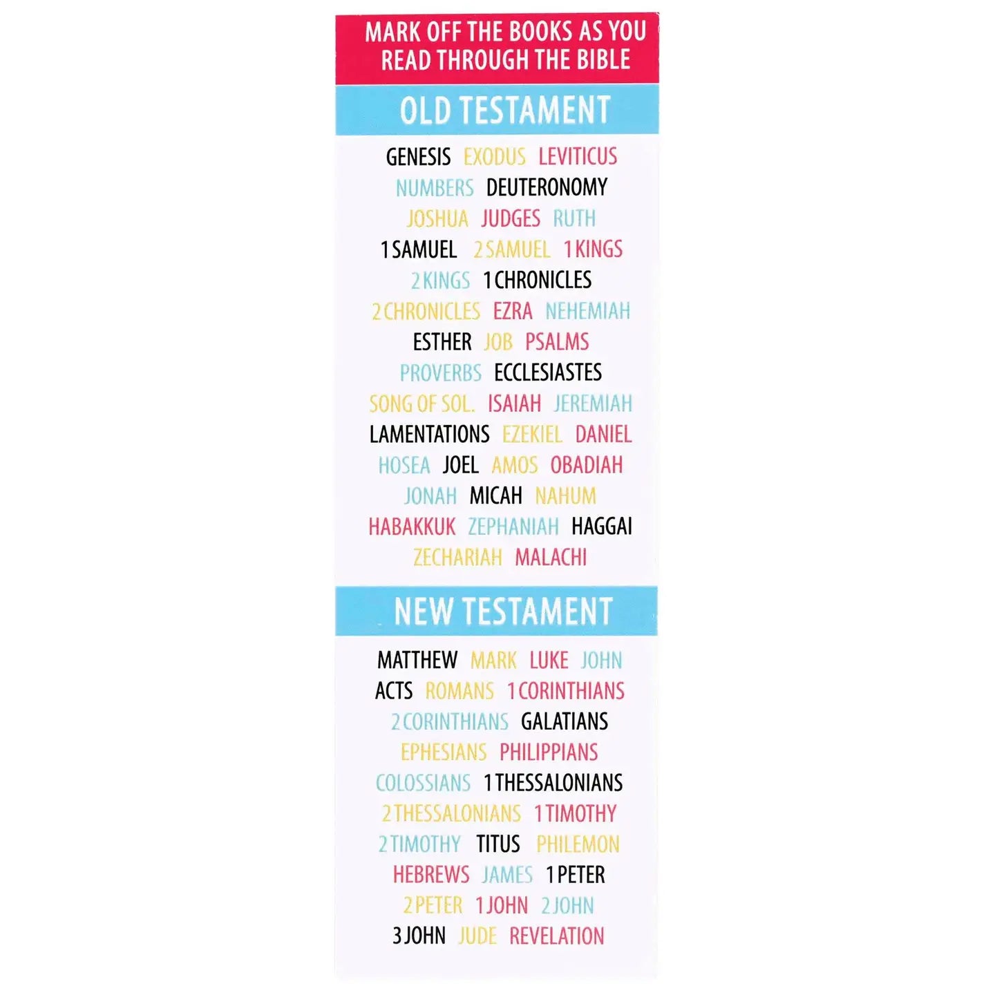 Bible Checklist 12-Pack Bookmarks
