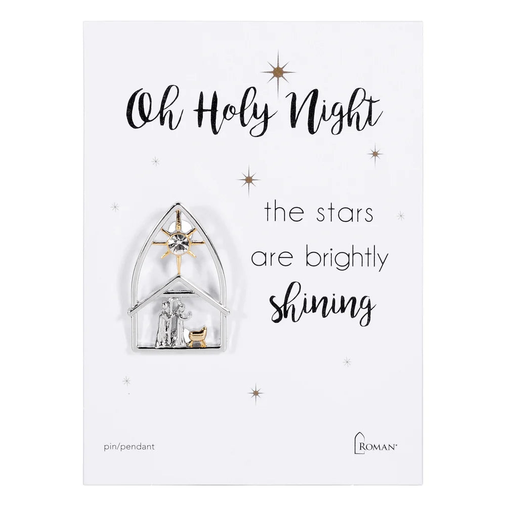 “O Holy Night” Nativity Pin