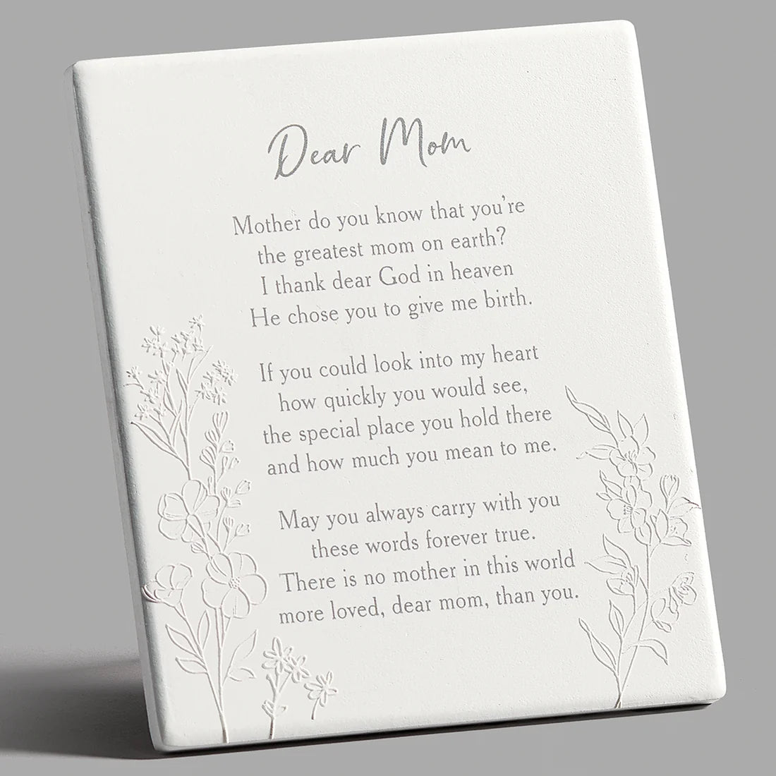 Dear Mom Wall Plaque