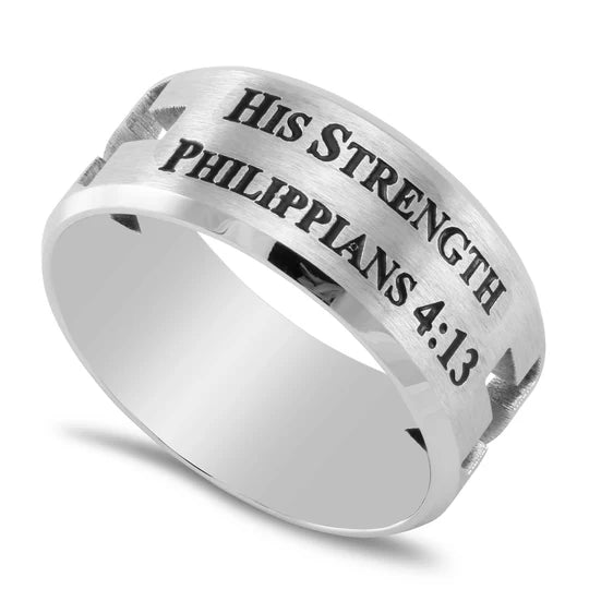 Men's Rings- Guardian Ring Christ My Strength