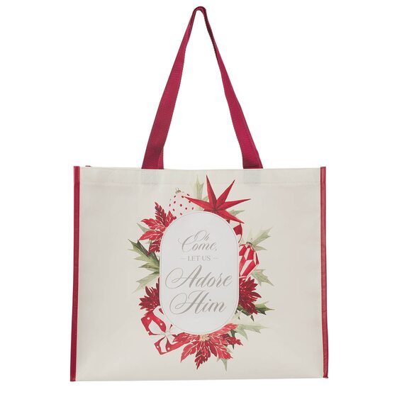 Tote XL Cream Red Adore Him