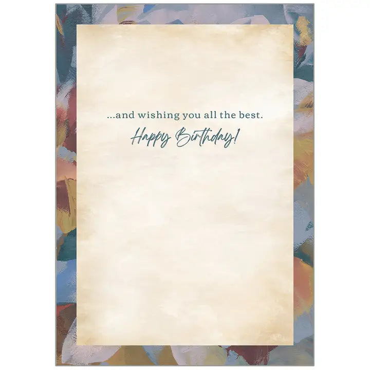 Abstract Leaves - Faith Birthday For Him Card- SCD112043