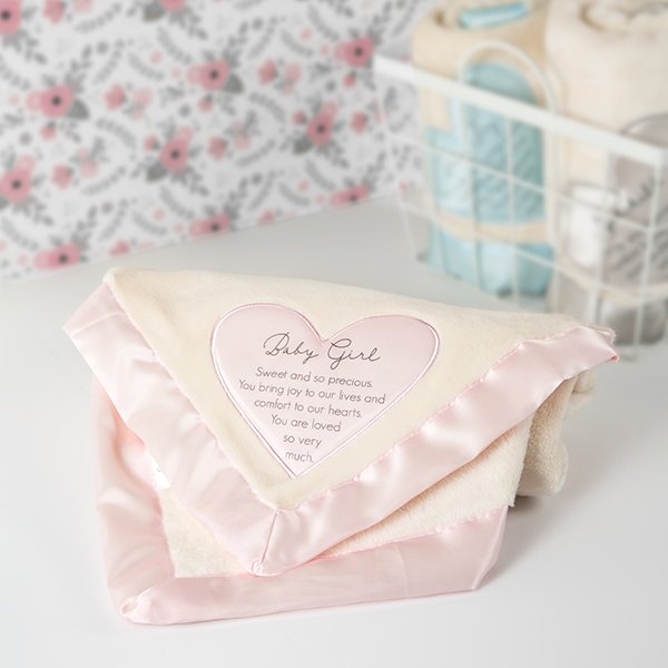 Baby Girl, You are Loved so Very Much, Plush Blanket, Pink