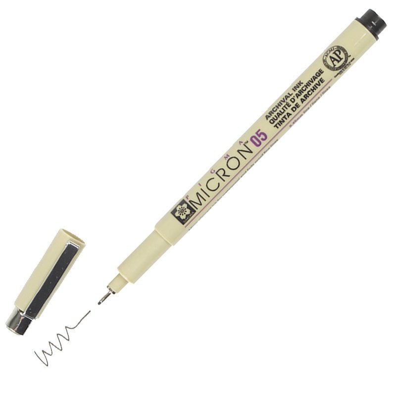 Pigma Micron Pen .45mm: Black