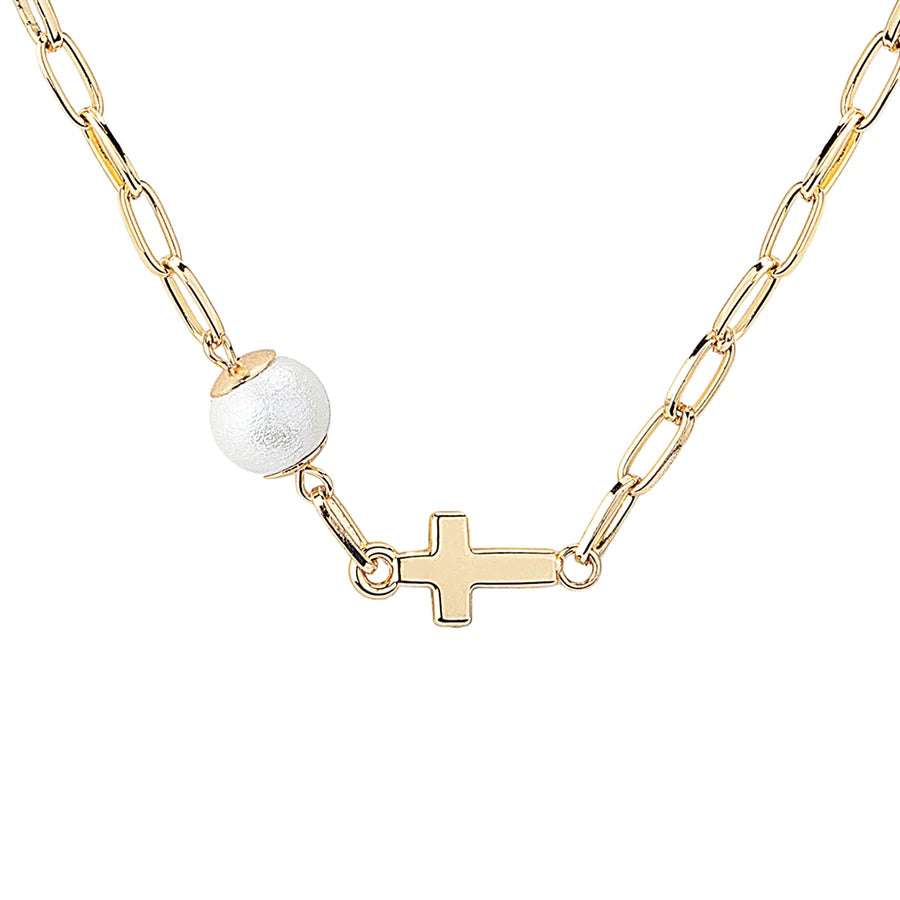 Expect a Miracle Cross Necklace