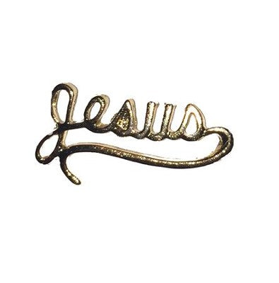 Jesus Lapel Pin, Gold Plated
