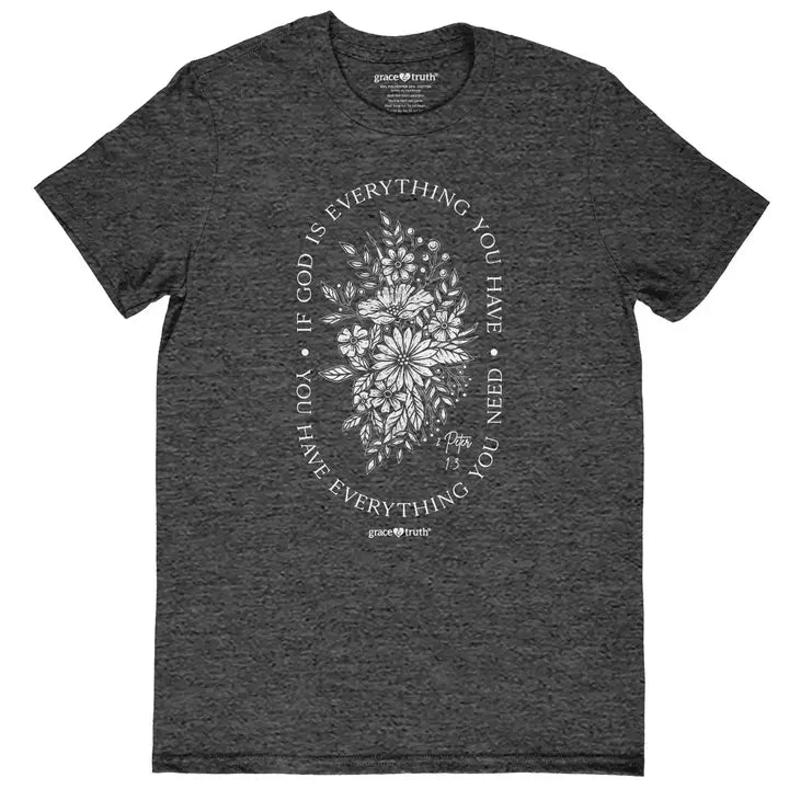 Grace & Truth Womens T-Shirt If God Is Everything