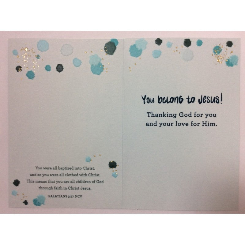 Card Spiritual Occasion Baptism Adult-J8203