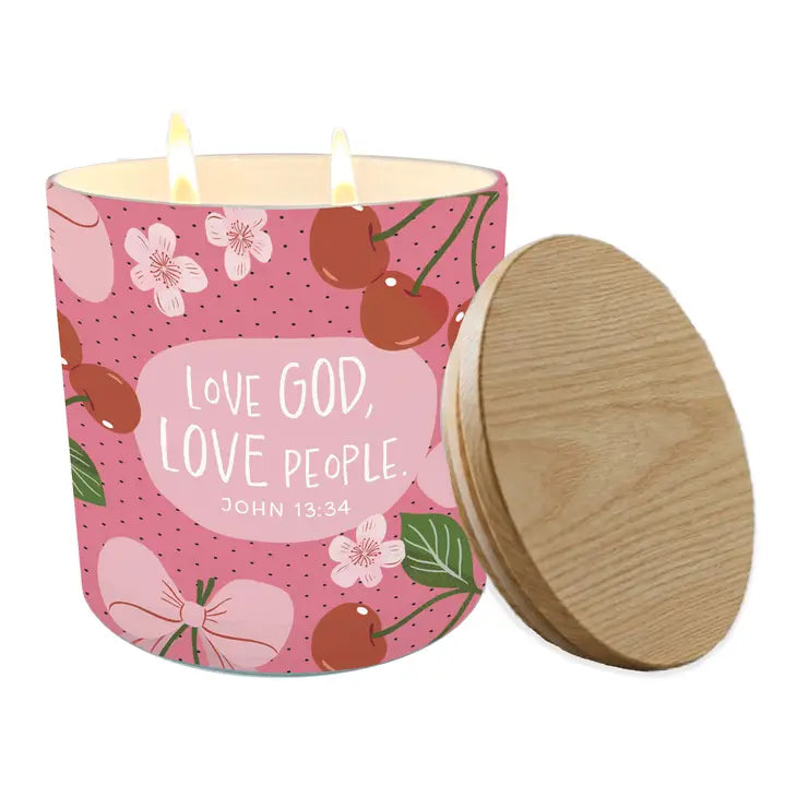 Soy Candle Love God Love People 13 oz