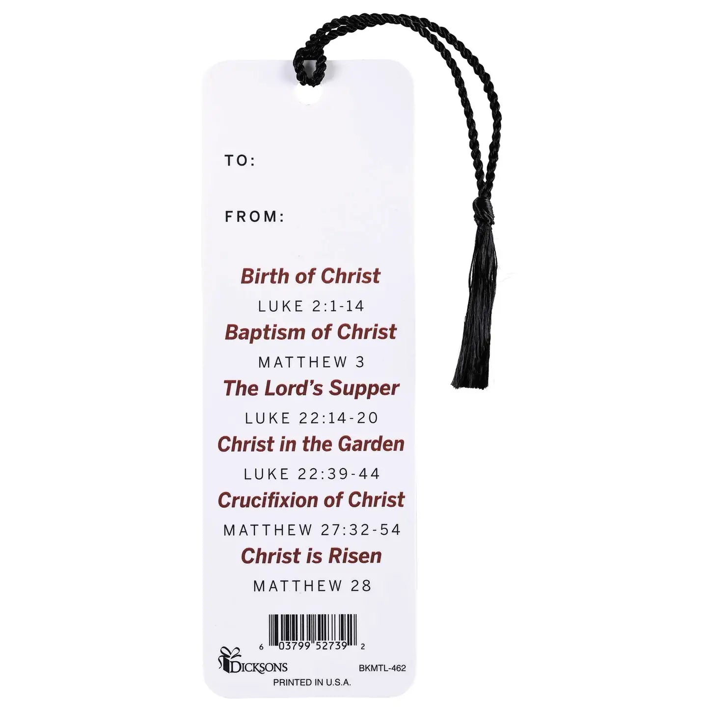 The Life of Christ Tassel Bookmark