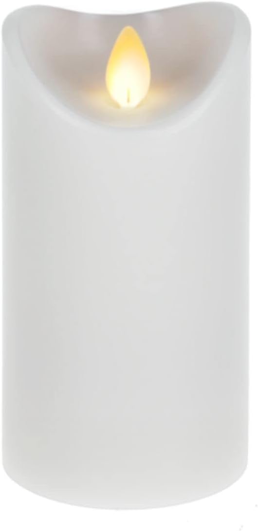 Remote Ready Bright White 3 x 6 Wax LED Pillar Candle