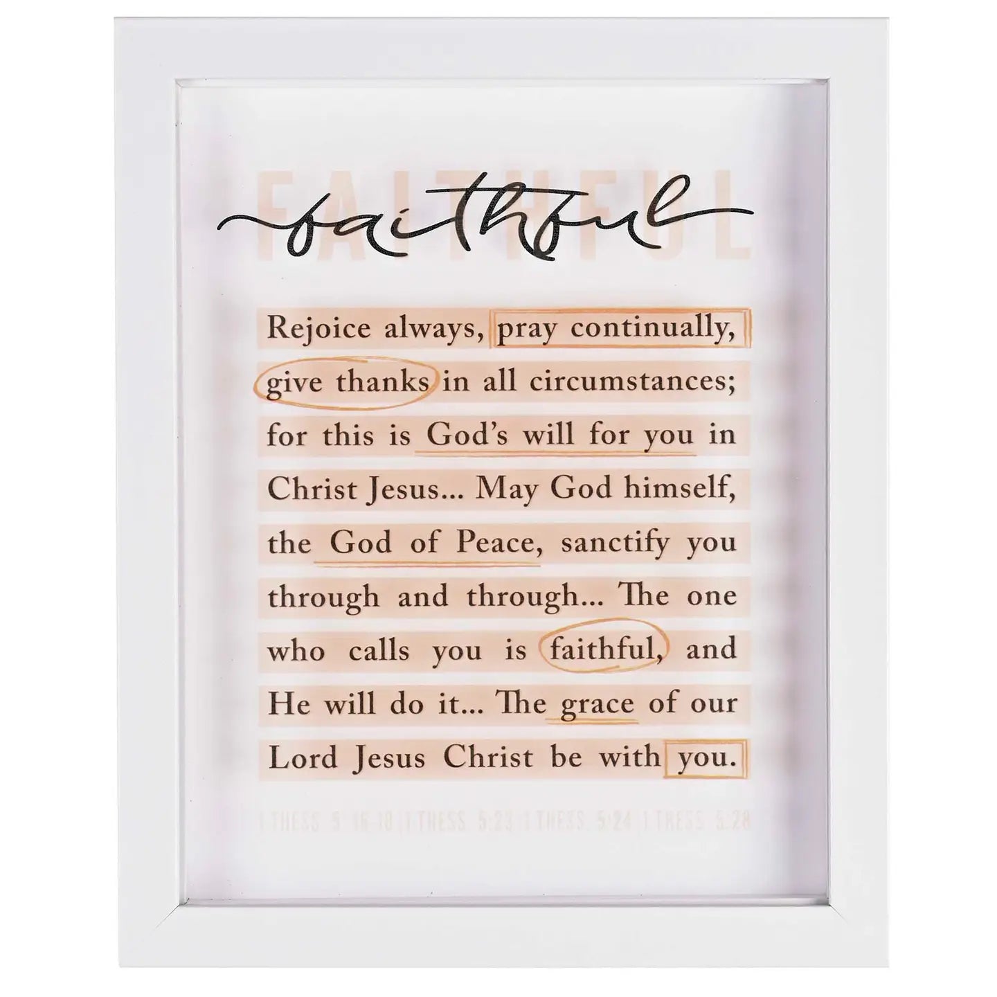 Framed Art Faithful 8X10