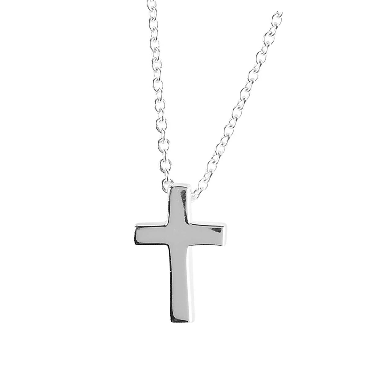 Cross Necklace, 16" Chain
