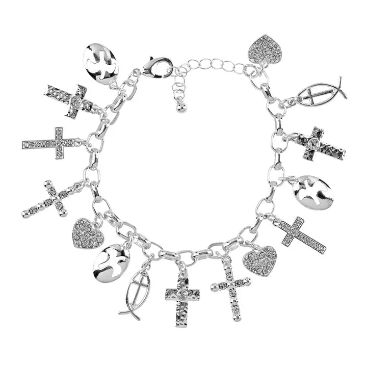 Bracelet Ps I Love You Fish Dove Heart