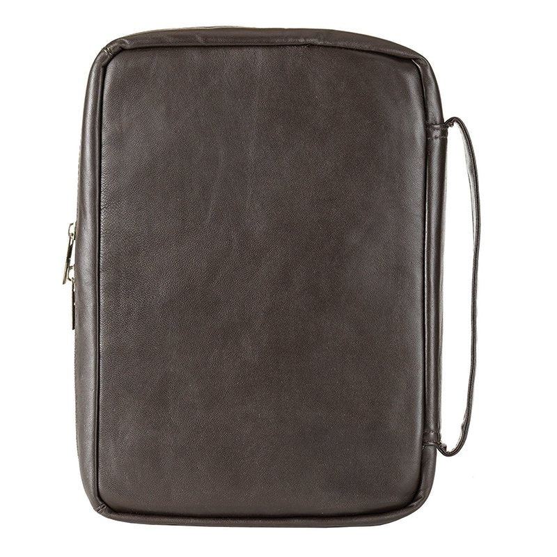 Leather Bible Cover, Brown, X-Large