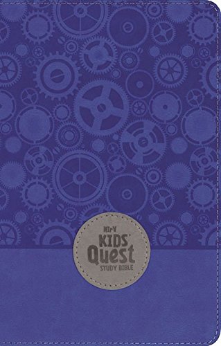NIrV, Kids' Quest Study Bible, Leathersoft, Blue: Answers to over 500 Questions about the Bible
