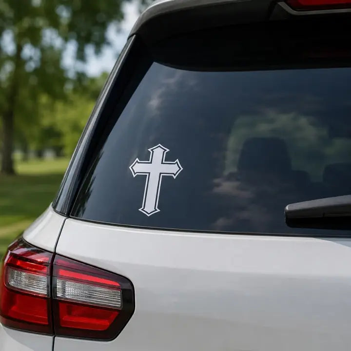 Decal Vinyl Cross