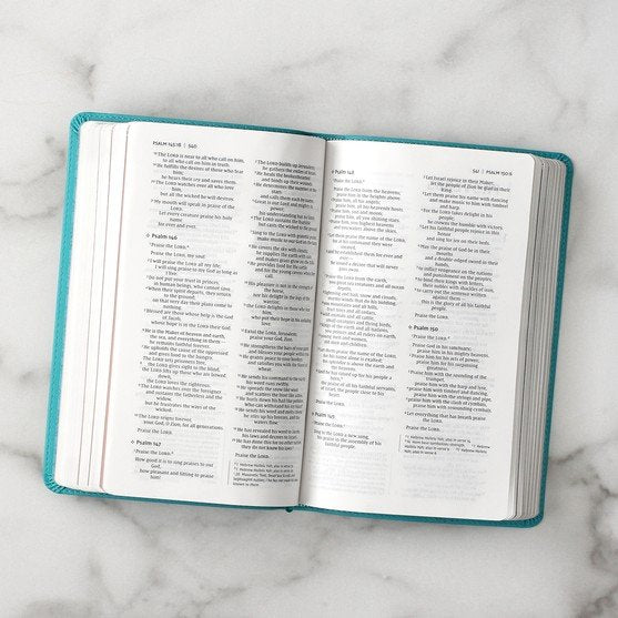 NIV Busy Mom's Bible, Comfort Print, Leathersoft, Teal