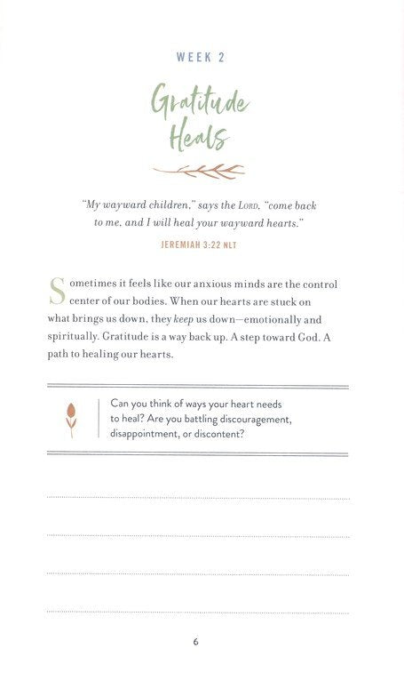 The Weekly Gratitude Project: A Challenge to Journal, Reflect, and Grow a Grateful Heart