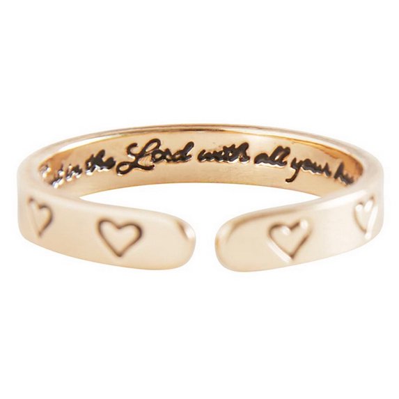Ring Faithful Heart, Silver/Gold