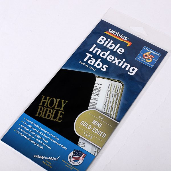 Bible Index Tabs Gold Mini