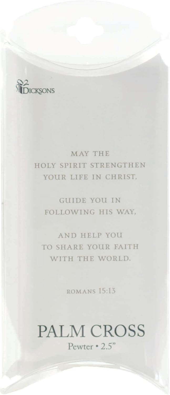 Palm Cross Baptized In Christ, Silver