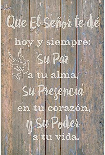 Que El Señor Te Dé Hoy - May the Lord - Inspirational Saying in Spanish 6x9 Wood Plaque