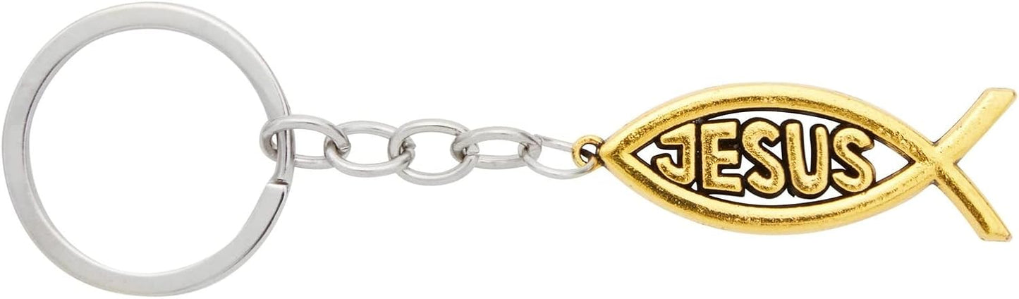 Jesus Fish Keychain