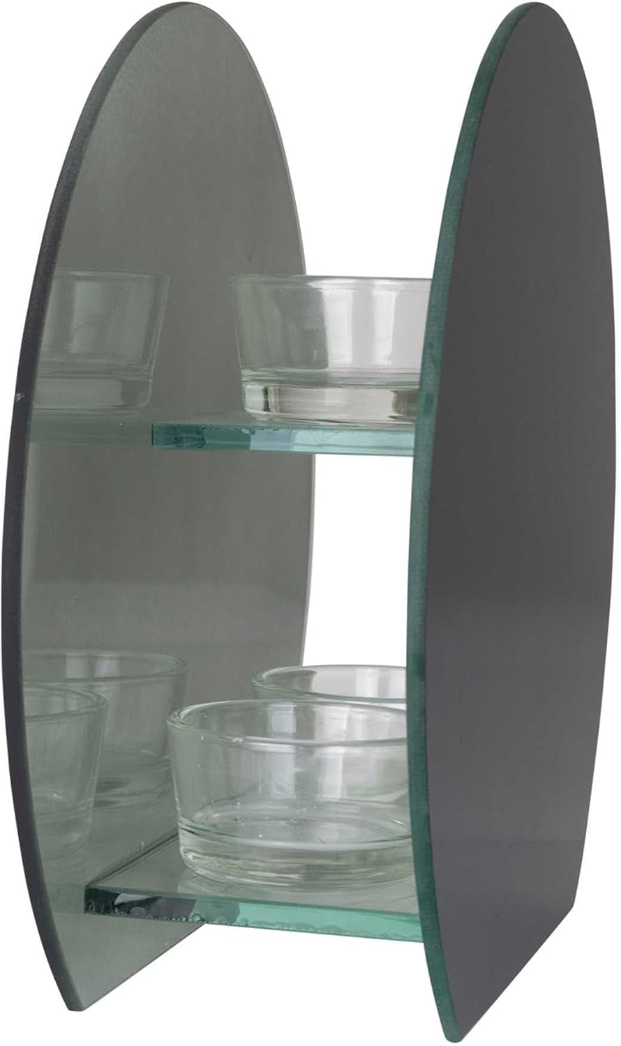 Pero Yo Y Mi Casa, Serviremos A Jehova Frosted Glass Round Tabletop Candle Holder