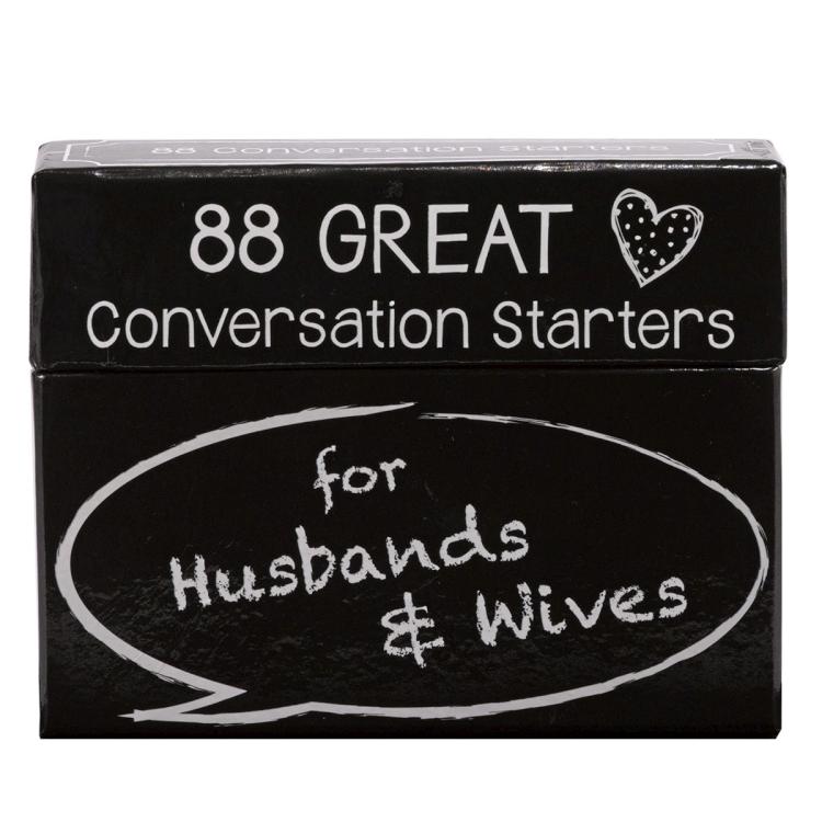 88 Great Conversation Starters for Husbands & Wives