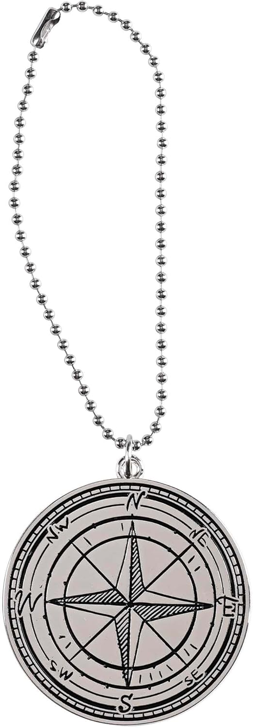 Auto Dangle Graduation Silver Compass