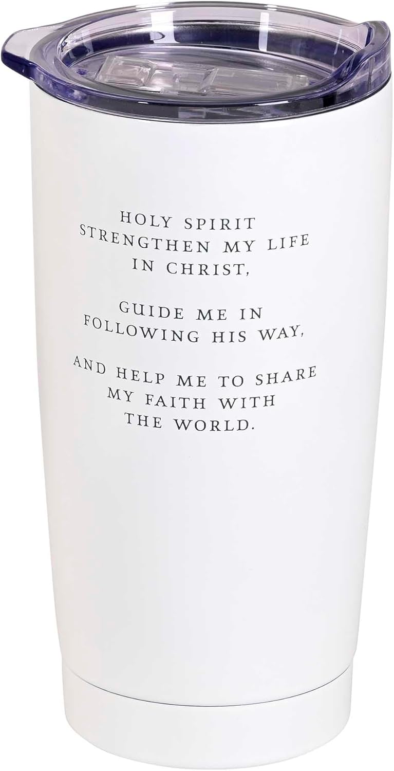Baptized In Christ Strengthen My Life Stainless Steel Travel Mug Tumbler, 20 Oz