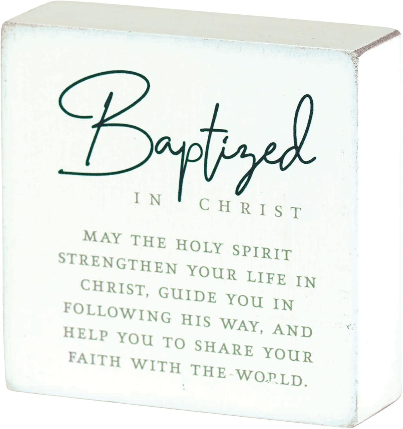 Baptized In Christ Tabletop Plaque