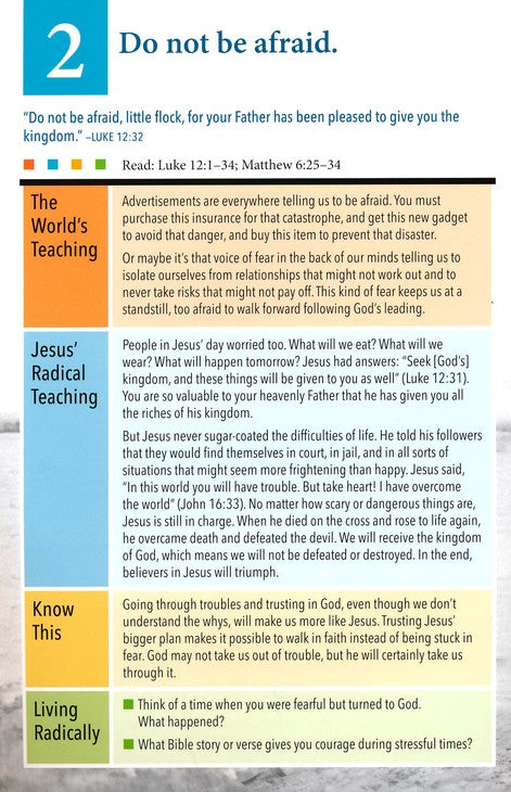 12 Radical Teachings of Jesus - Pamphlet