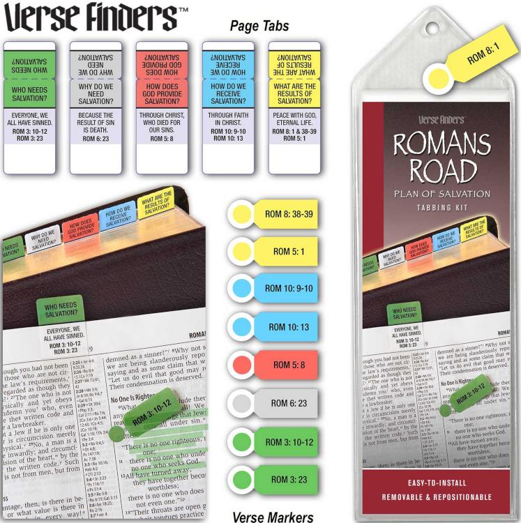 Verse Finder, Romans Road Plan of Salvation Tabbing Kit