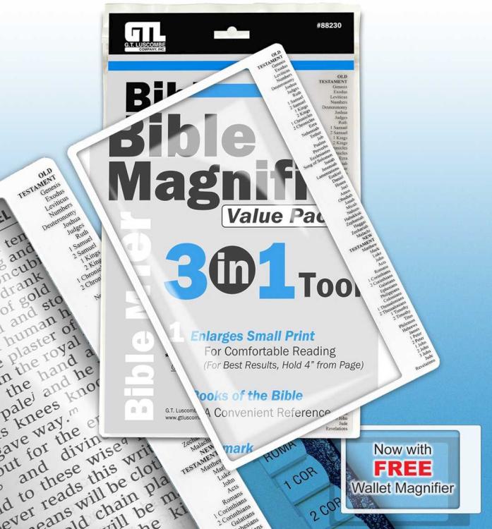 Bible Magnifier 3-in-1 Value Pack