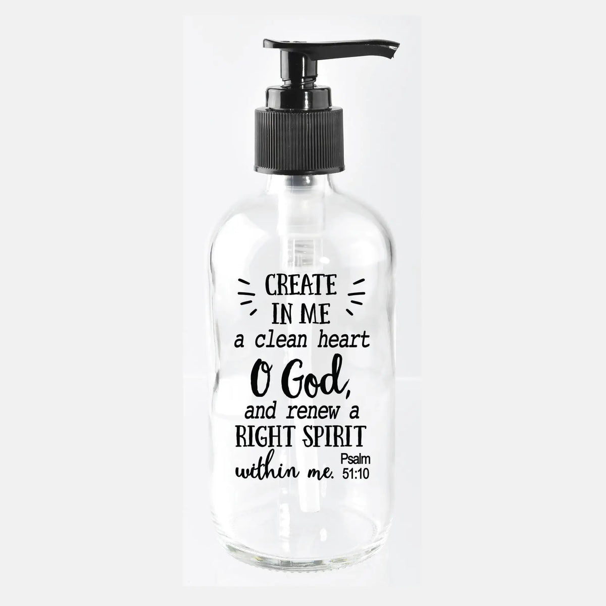 Glass Soap Dispenser, 8 oz