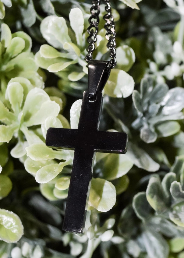 Cross Necklace Camo/Black - Eden Merry Necklace