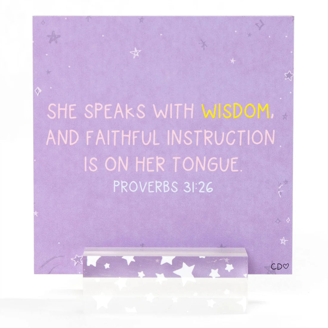 Verses For Teachers – Bible Verse Card Set with Display Stand