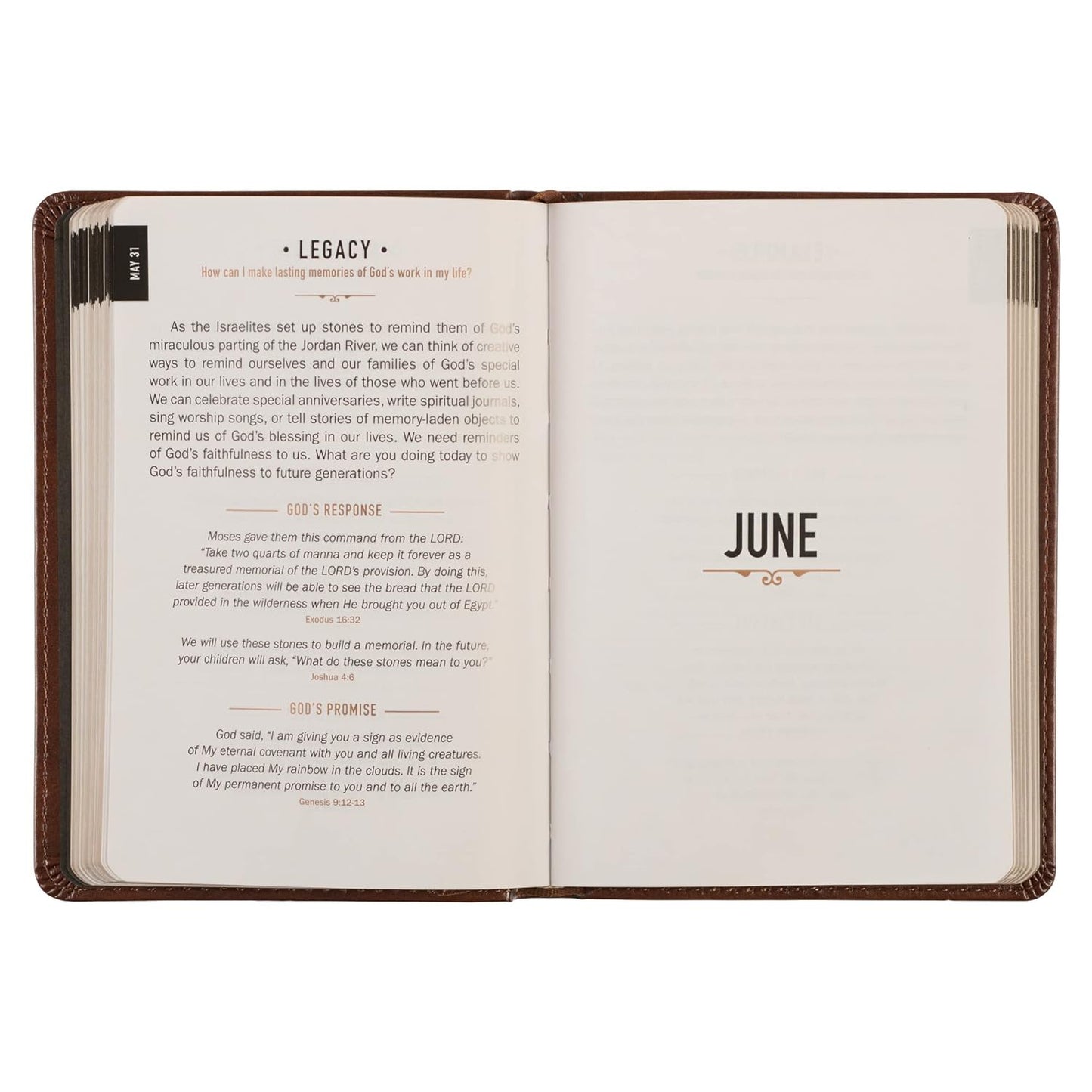 One Minute with God for Men 365 Devotions, Brown Faux Leather