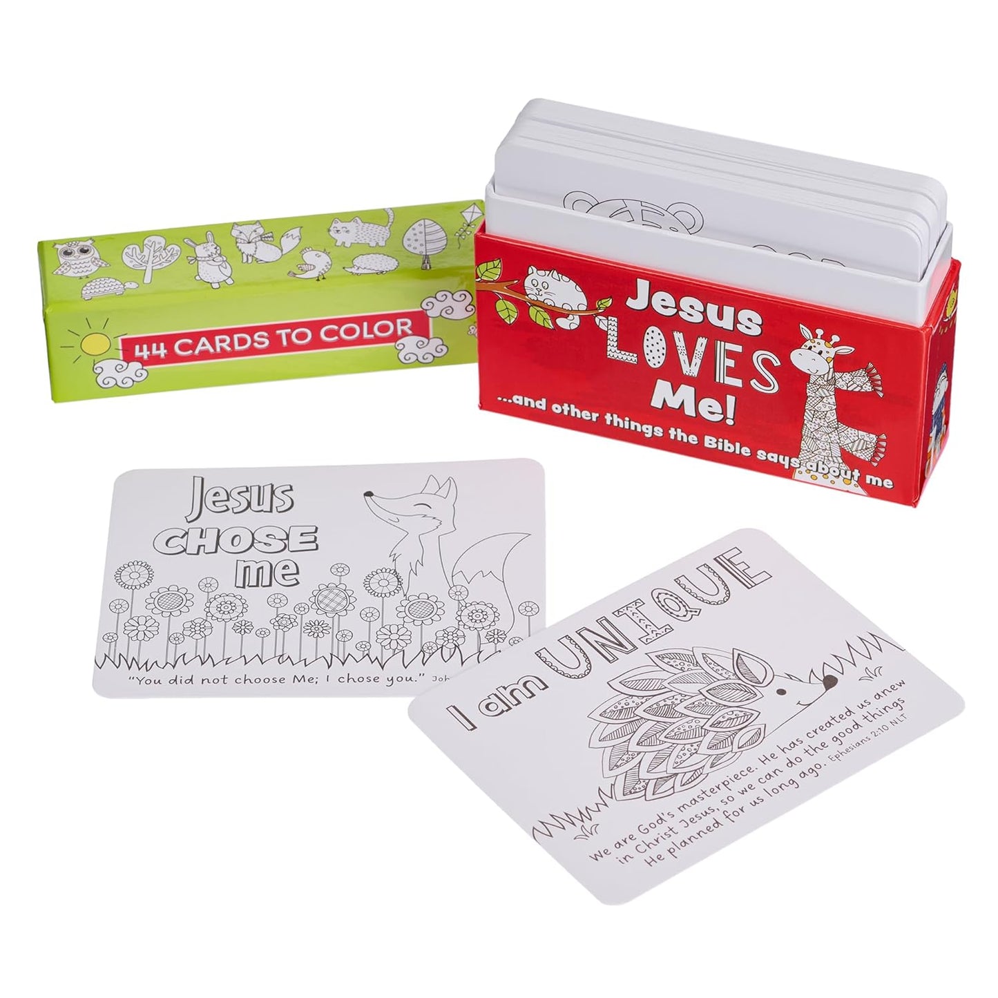 Jesus Loves Me: Scripture Verse Cards to Color and Share for Kids Ages 5-8