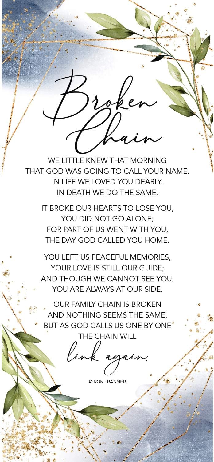Broken Chain Wood Plaque Inspiring Quote 5.5 in x 12 in