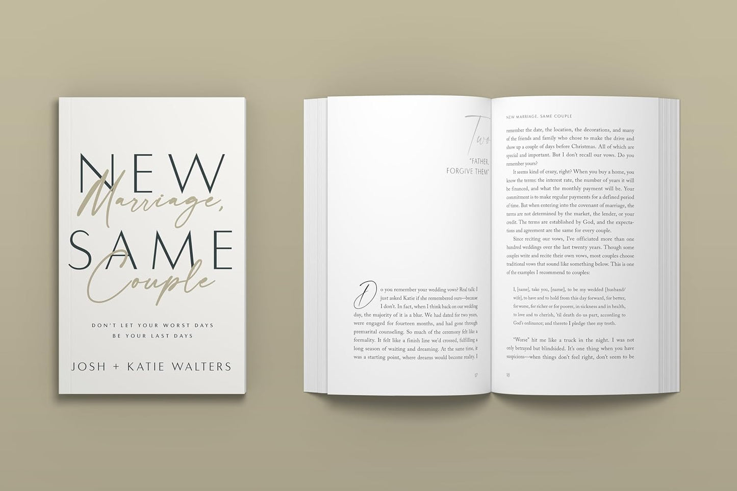 New Marriage, Same Couple: Don't Let Your Worst Days Be Your Last Days by Josh Walters, Katie Walters