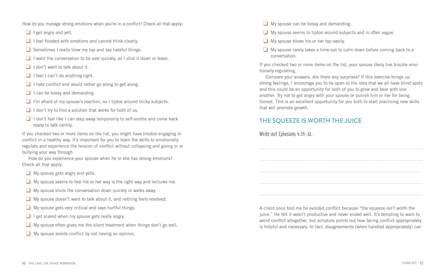The Love, Joy, Peace Workbook: A Couple's Bible Study