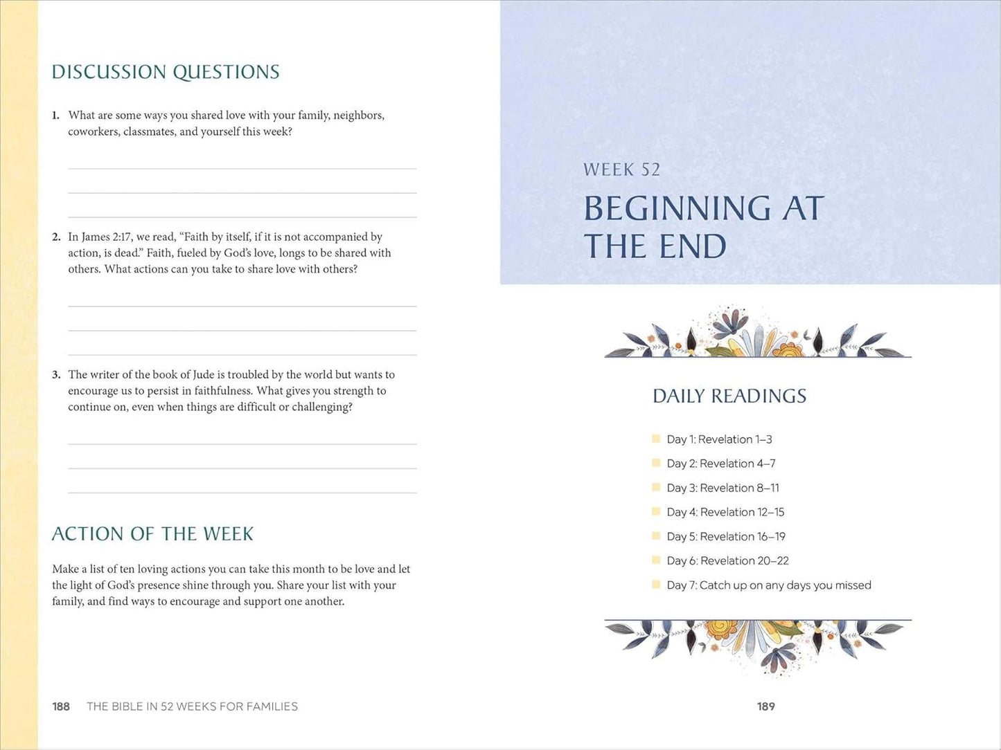 The Bible in 52 Weeks for Families: A Yearlong Bible Study