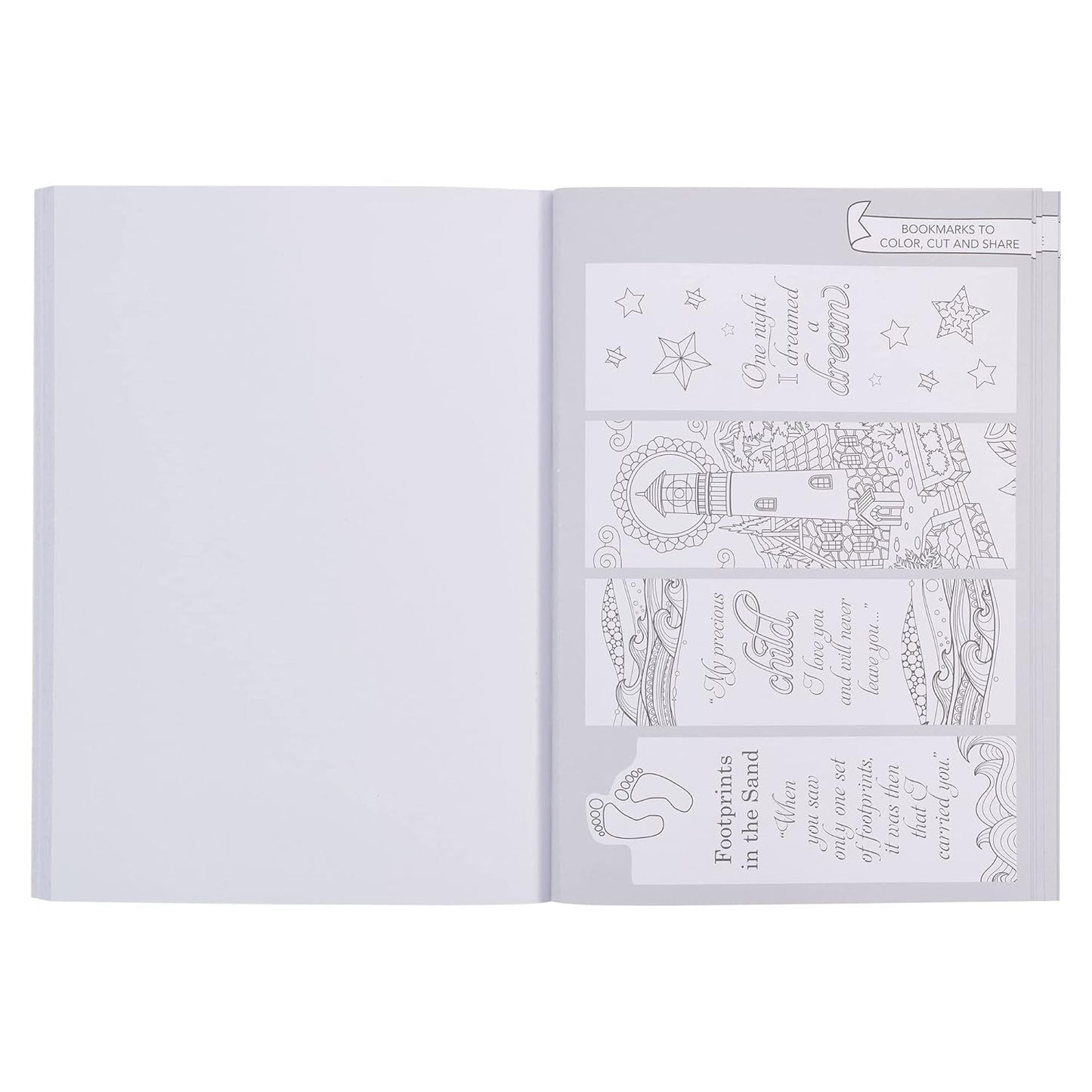 Footprints in the Sand Coloring Book