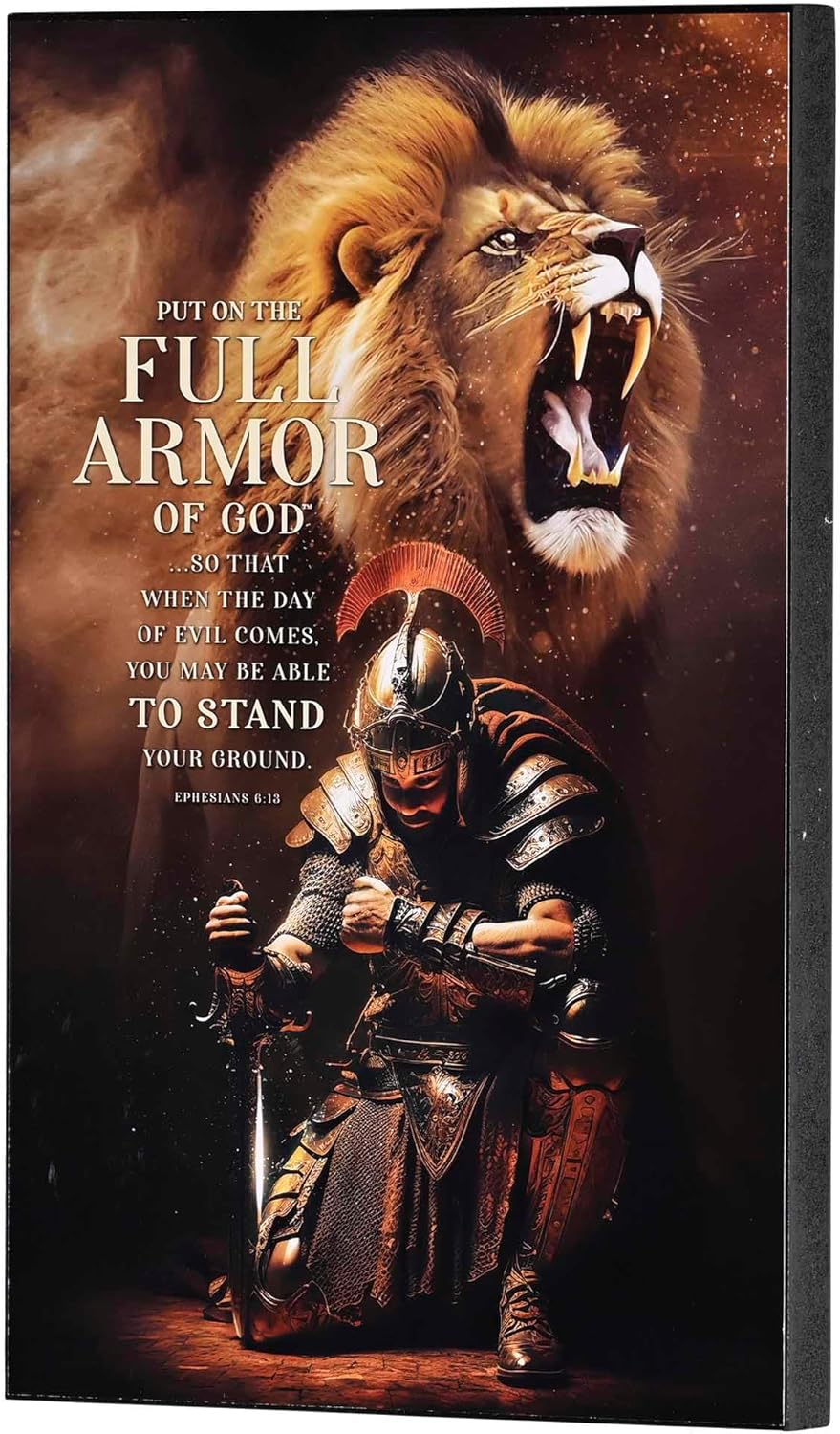 The Full Armor Of God Ephesians 6:13 Wall Plaque, 11 x 7 Inch