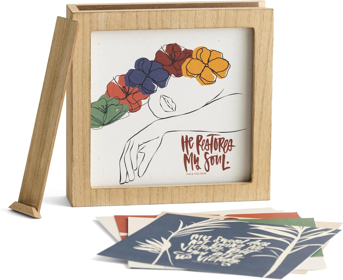 KatyGirl - Your Paths - Encouragement Box with 26 Inspirational Cards, 8 x 8